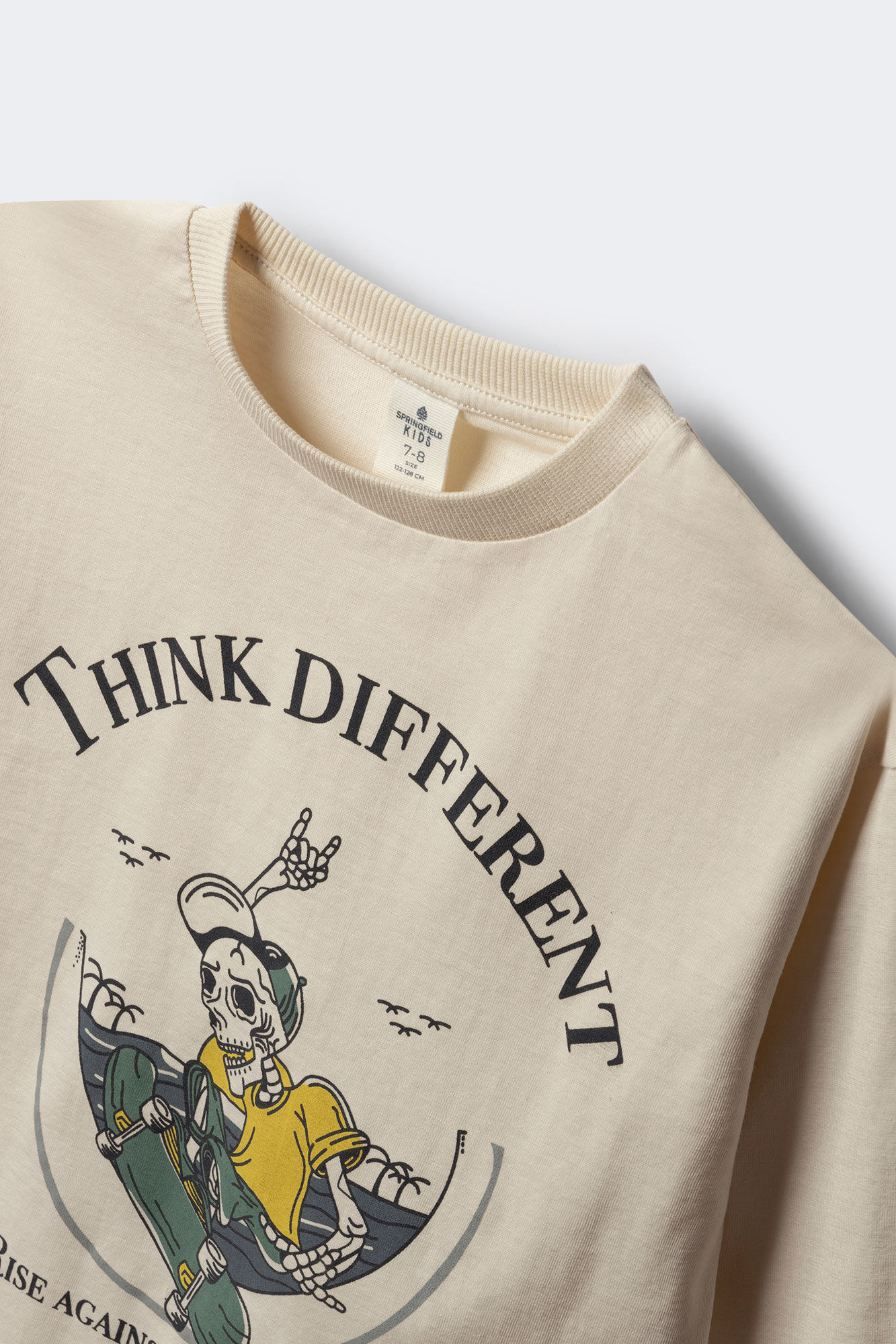 Springfield Kids Camiseta de manga larga estampado calavera skater ni&ntilde;o