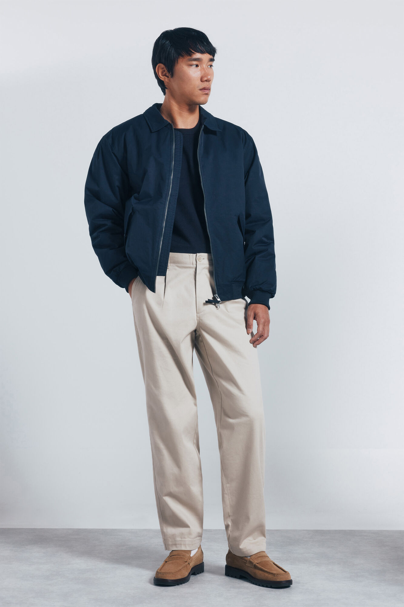 Springfield Chamarra acolchada aviador marino