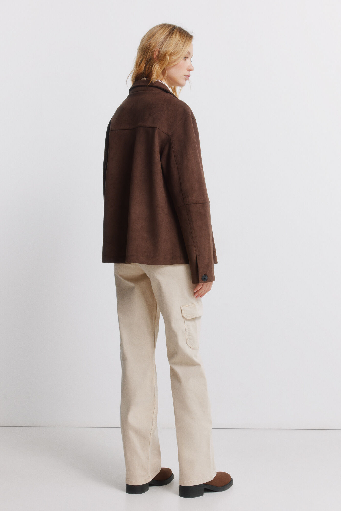 Springfield Pantalones cargo de algod&oacute;n beige