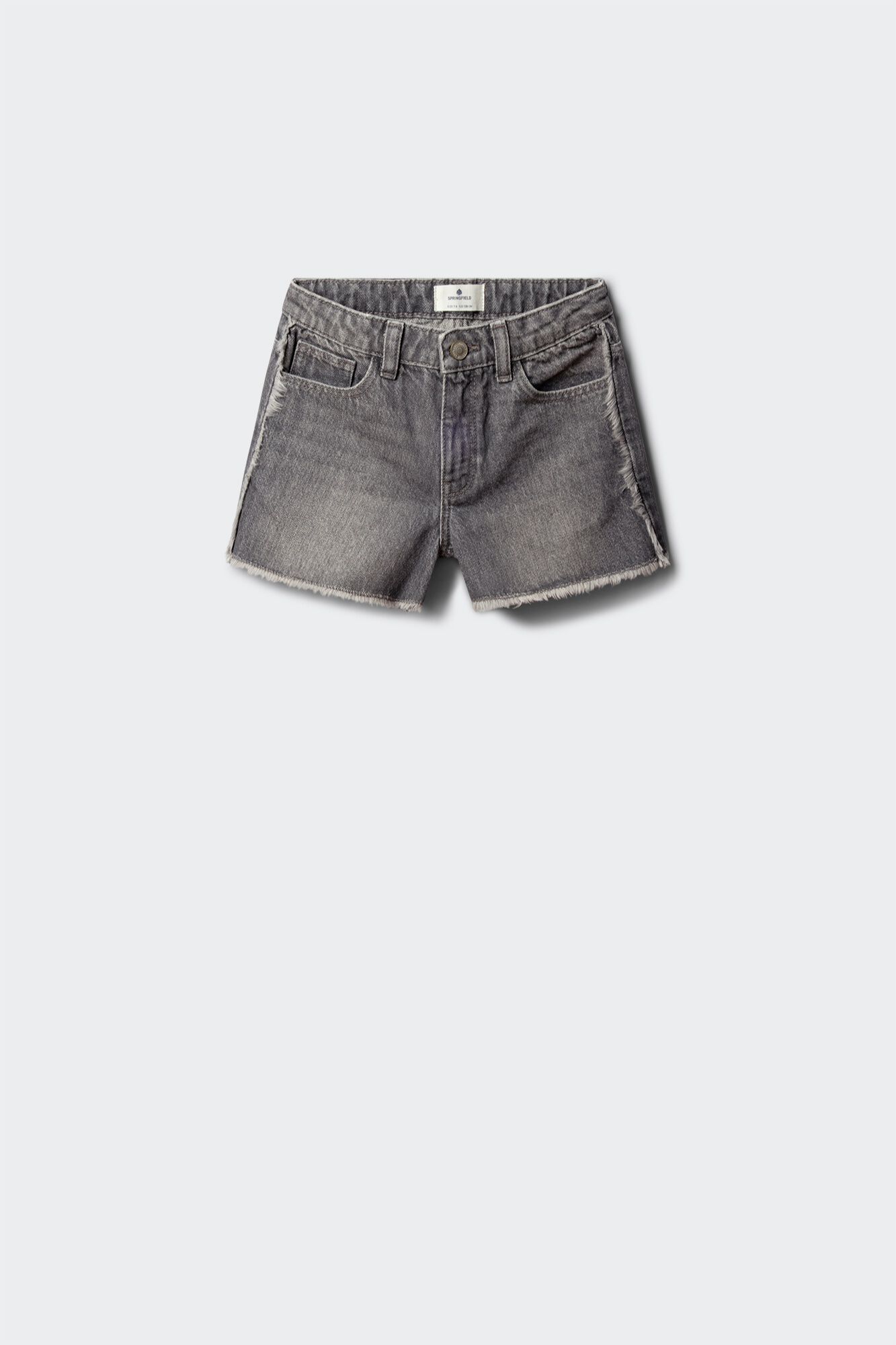 Springfield Kids Short de mezclilla con flecos para ni&ntilde;a