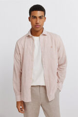 Springfield Camisa de lino naranja