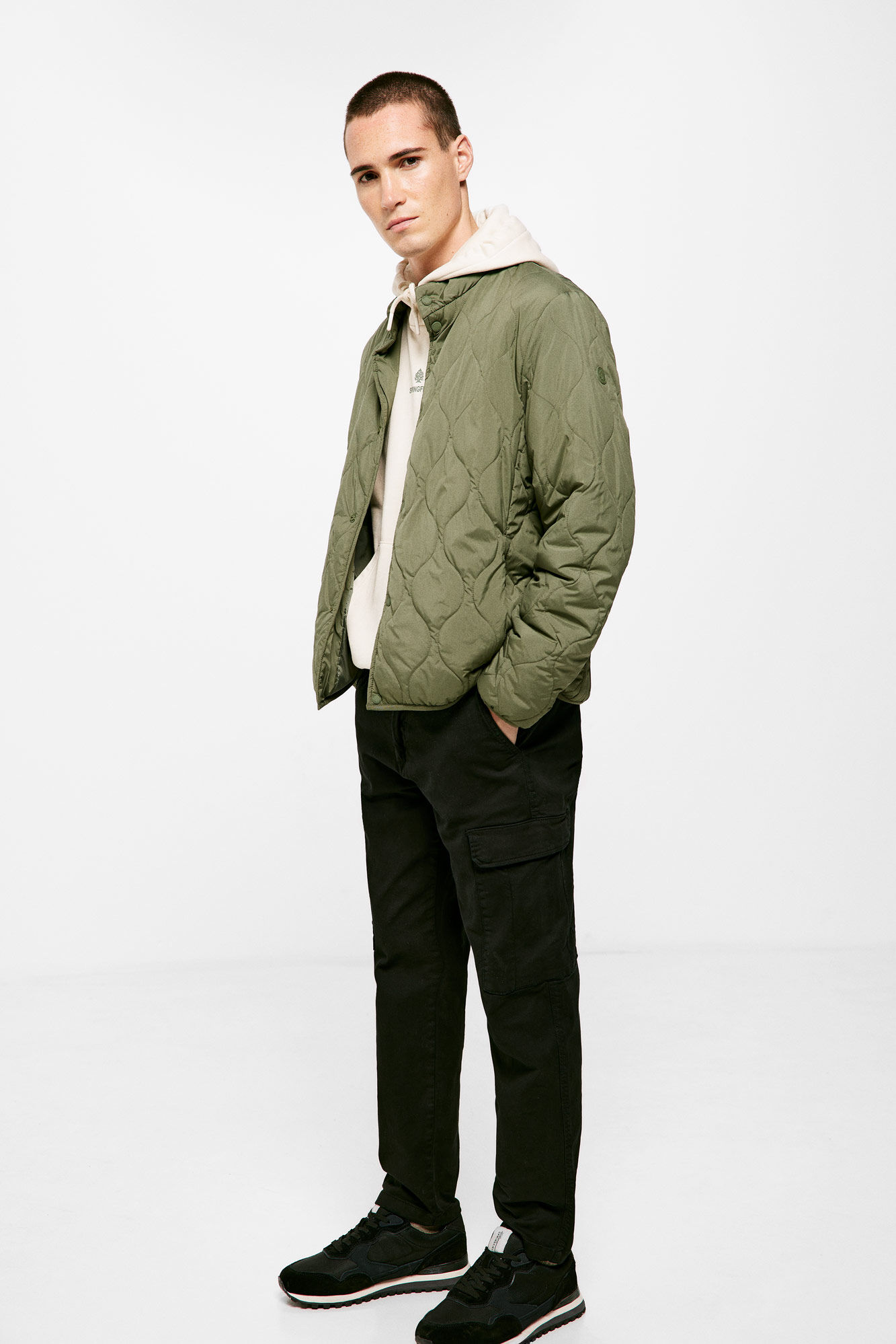 Springfield Pantal&oacute;n cargo negro