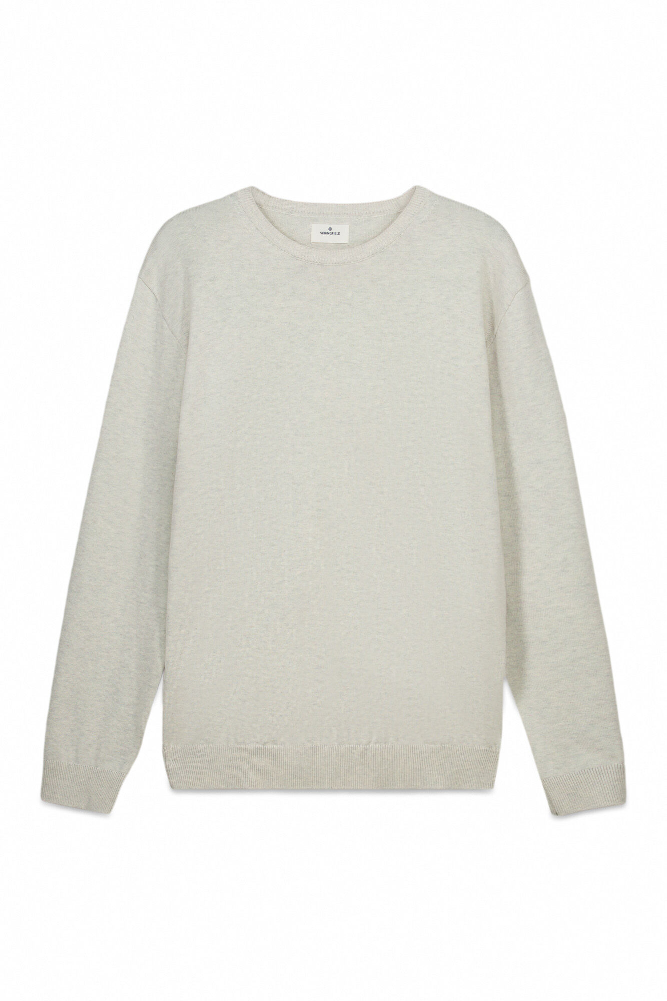 Springfield Su&eacute;ter b&aacute;sico con logo Springfield gris