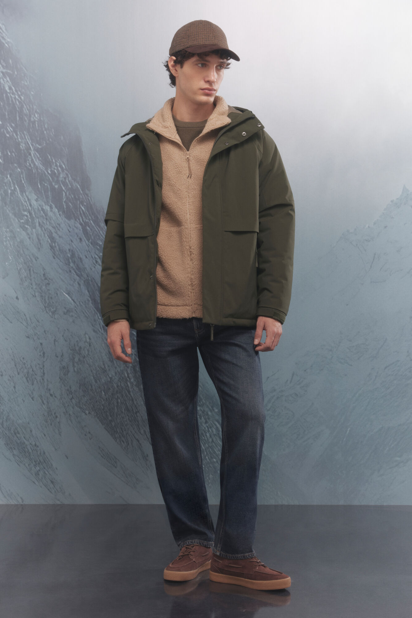 Springfield Parka t&eacute;rmica con relleno kaki