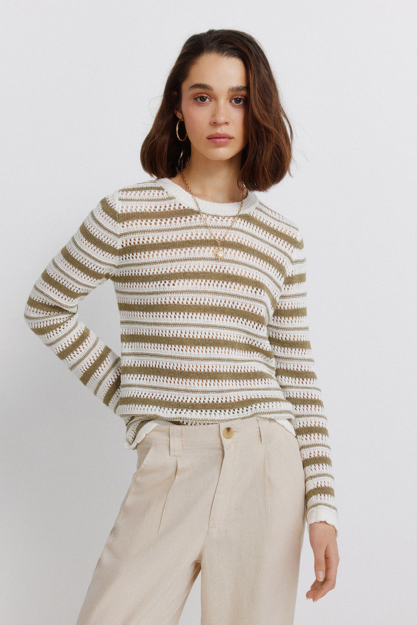 Springfield Su&eacute;ter de tejido a rayas