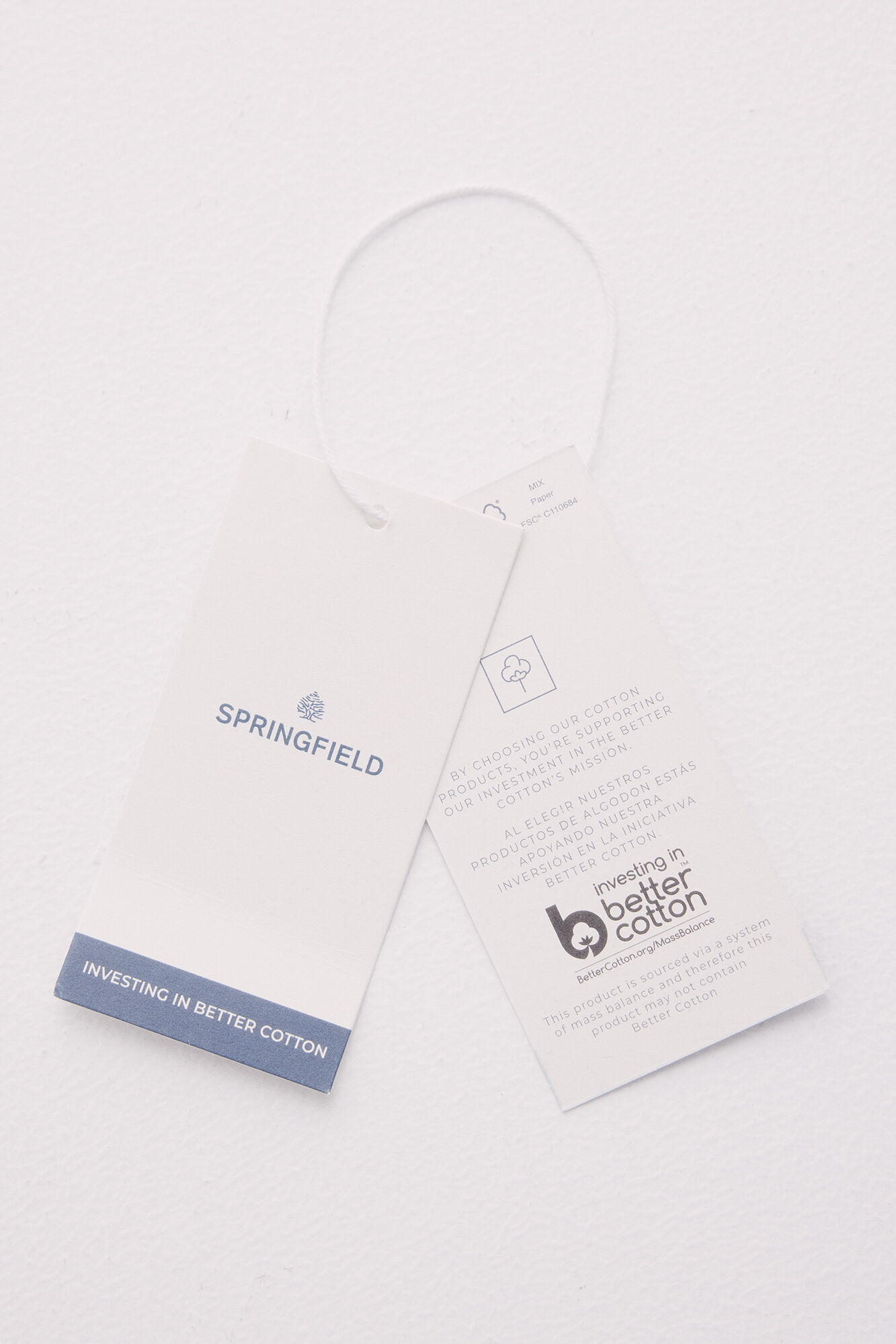 Springfield Camiseta poster &eacute;tnica marfil