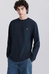 Springfield Camisa b&aacute;sica de manga larga suave azul