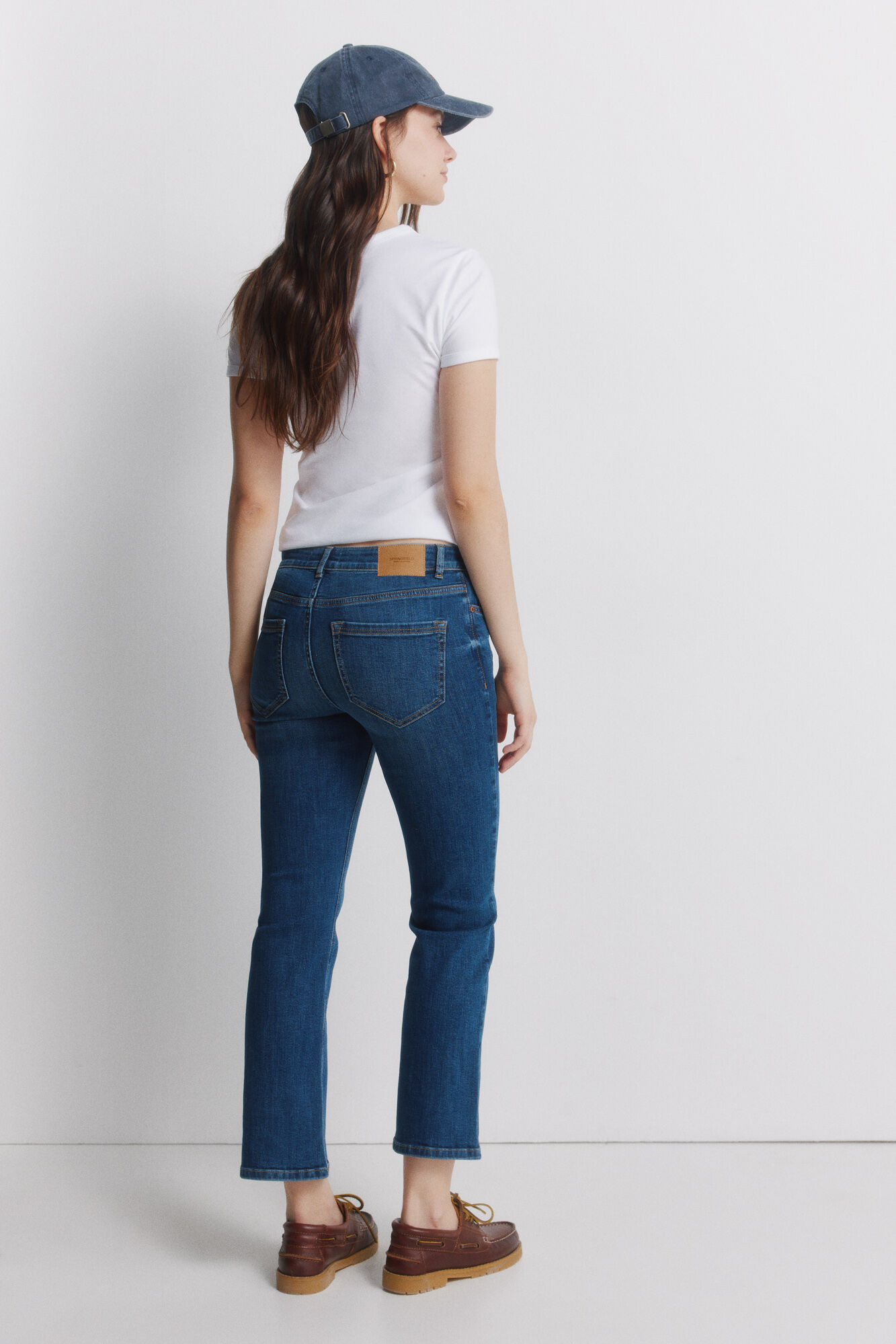 Springfield Jeans acampanados azul