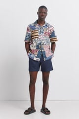 Springfield Traje de ba&ntilde;o liso azulado