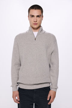 Springfield Suéter cuello camionero estructura gris