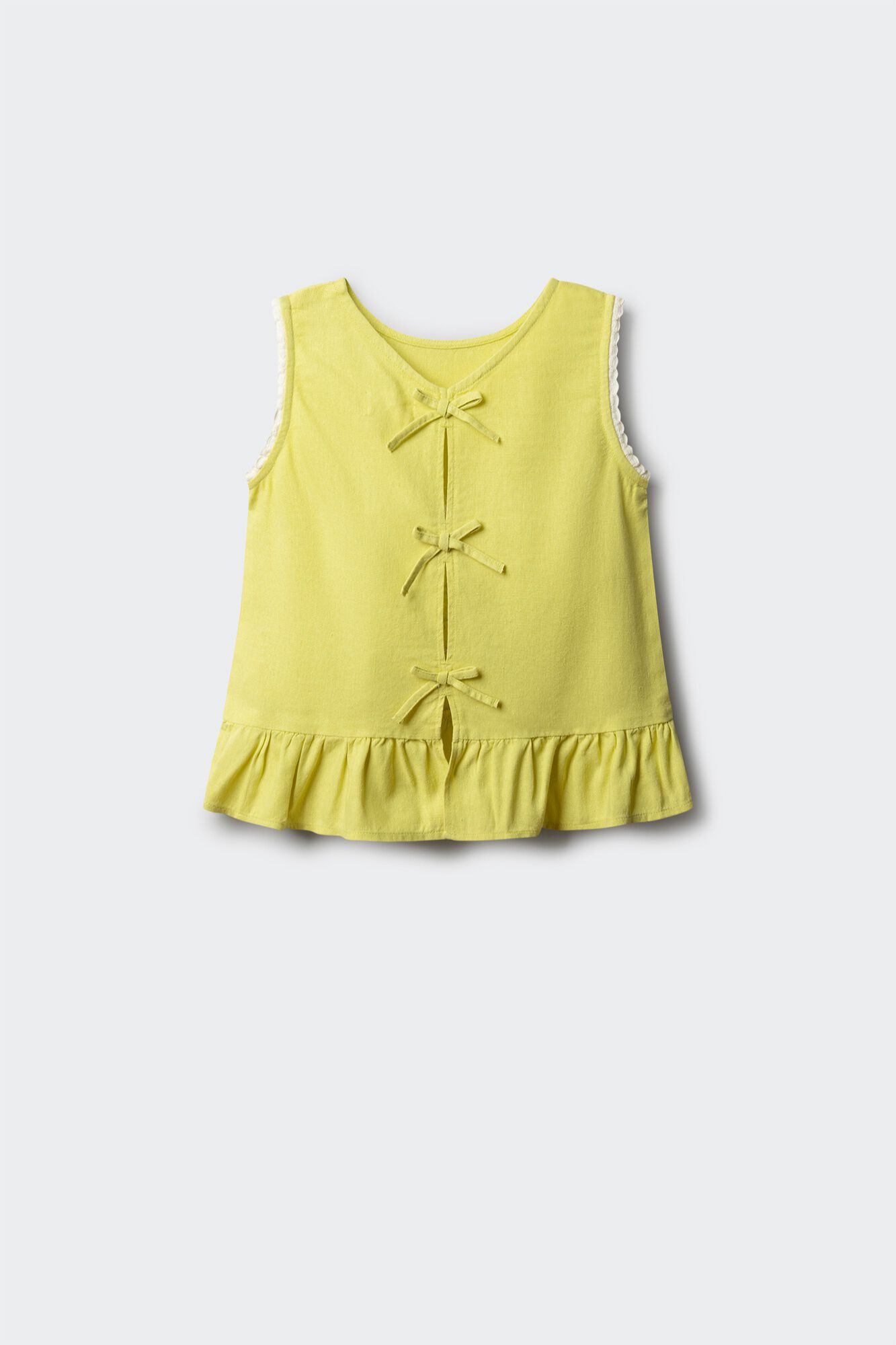 Springfield Kids Top de lino con lazos para ni&ntilde;a
