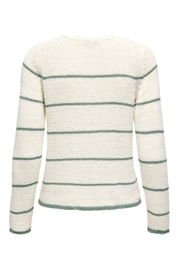 Only Suétere de cuello de pico natural