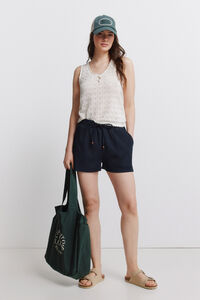 Springfield Short liso con el&aacute;stico