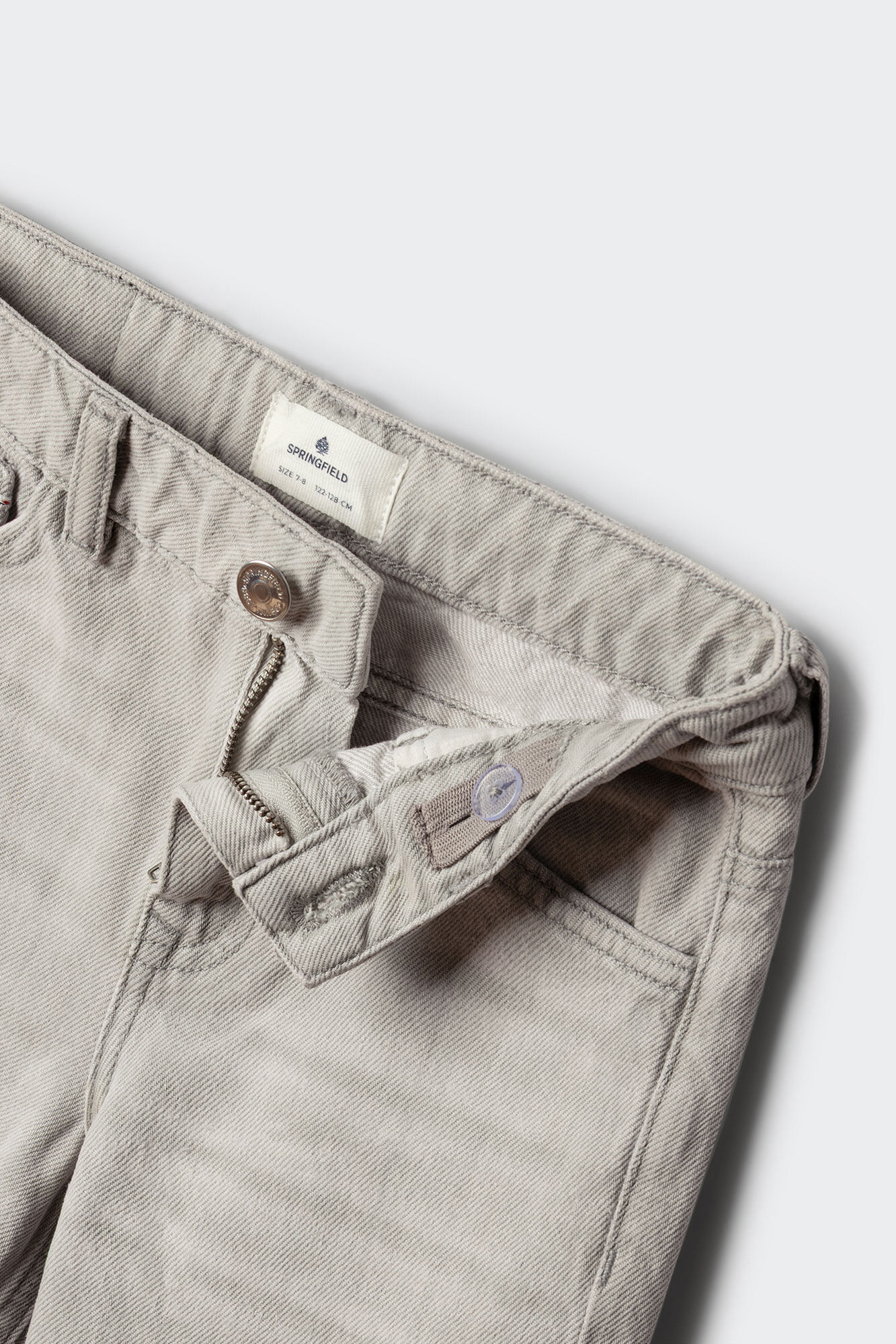 Springfield Kids Pantal&oacute;n ligero de denim para ni&ntilde;o gris