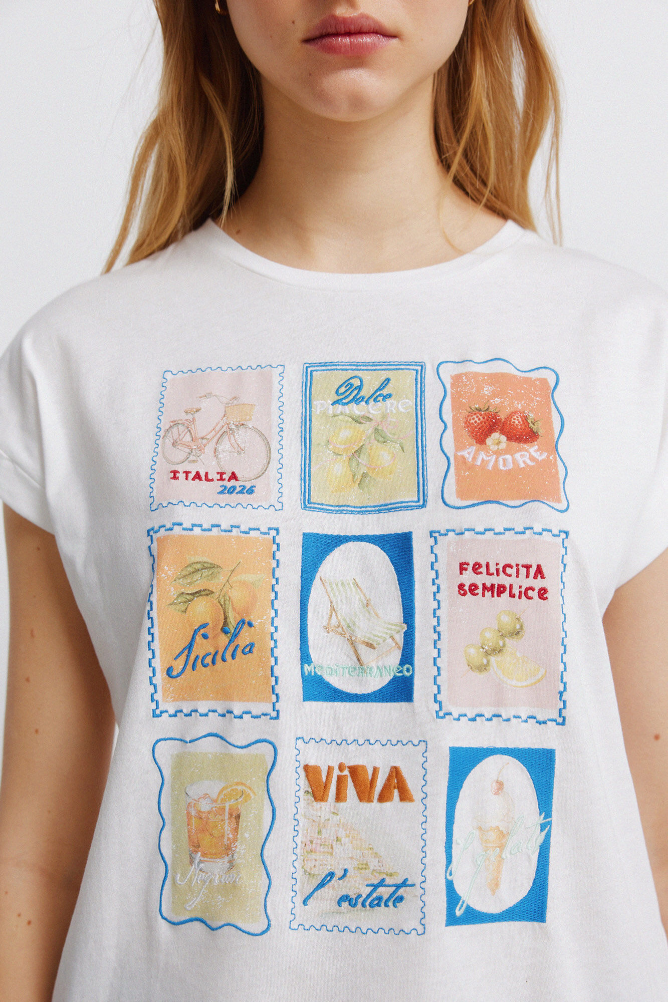 Springfield Playera de manga corta con estampado estampado