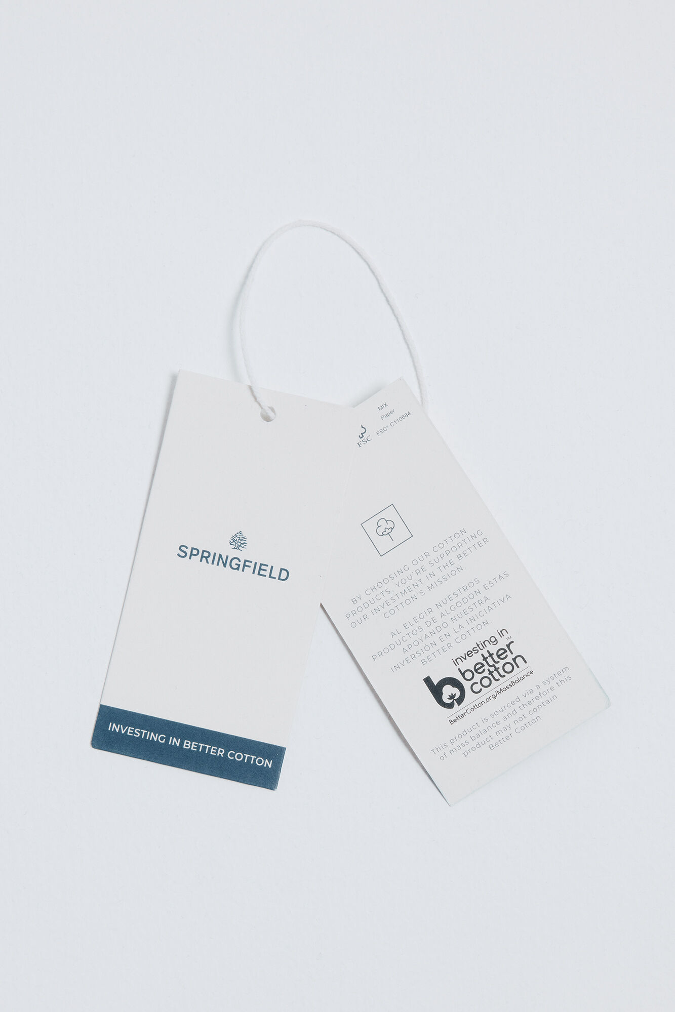 Springfield Camisa algod&oacute;n slub verde