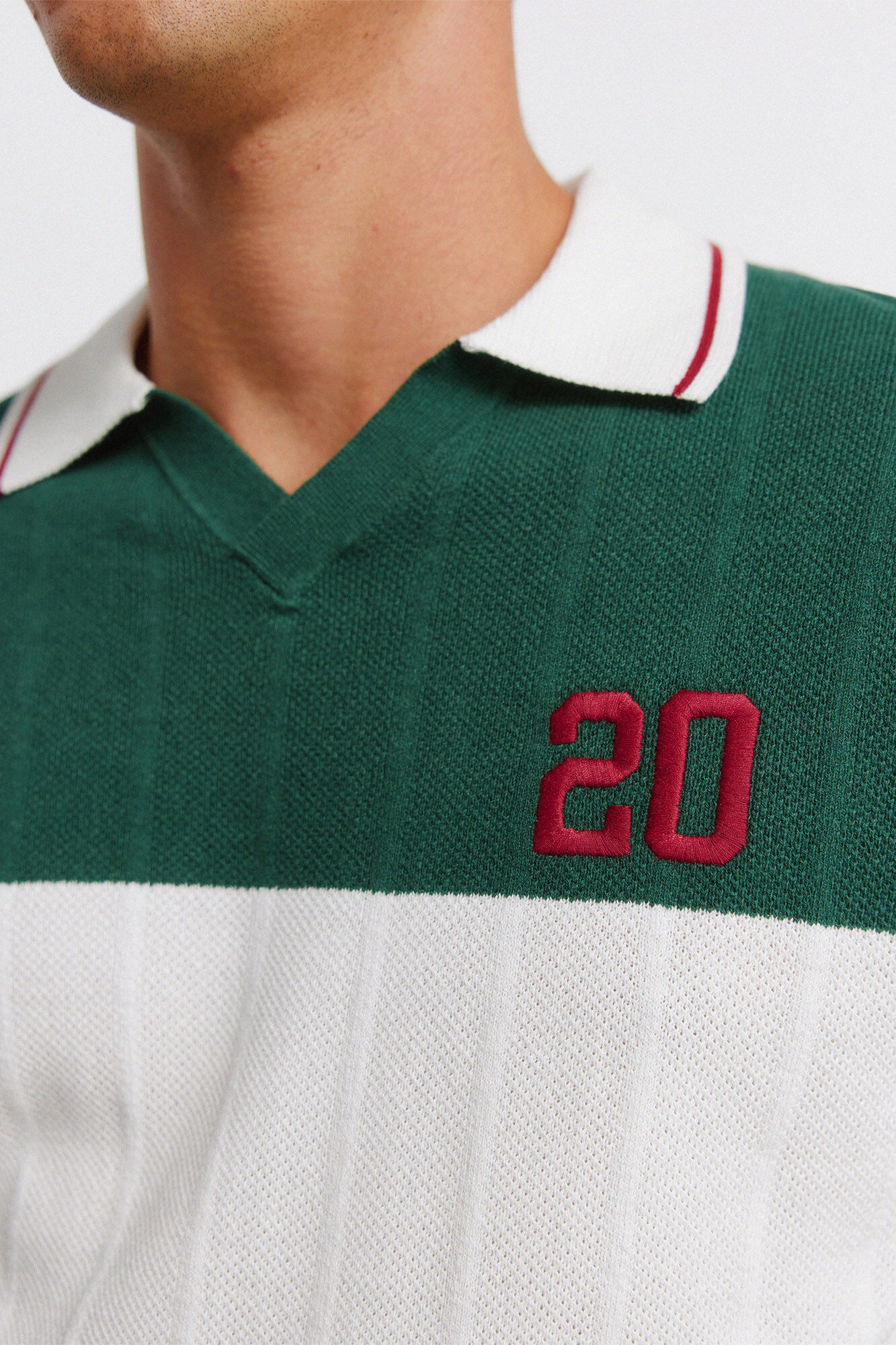 Springfield Polo deportivo con contraste verde