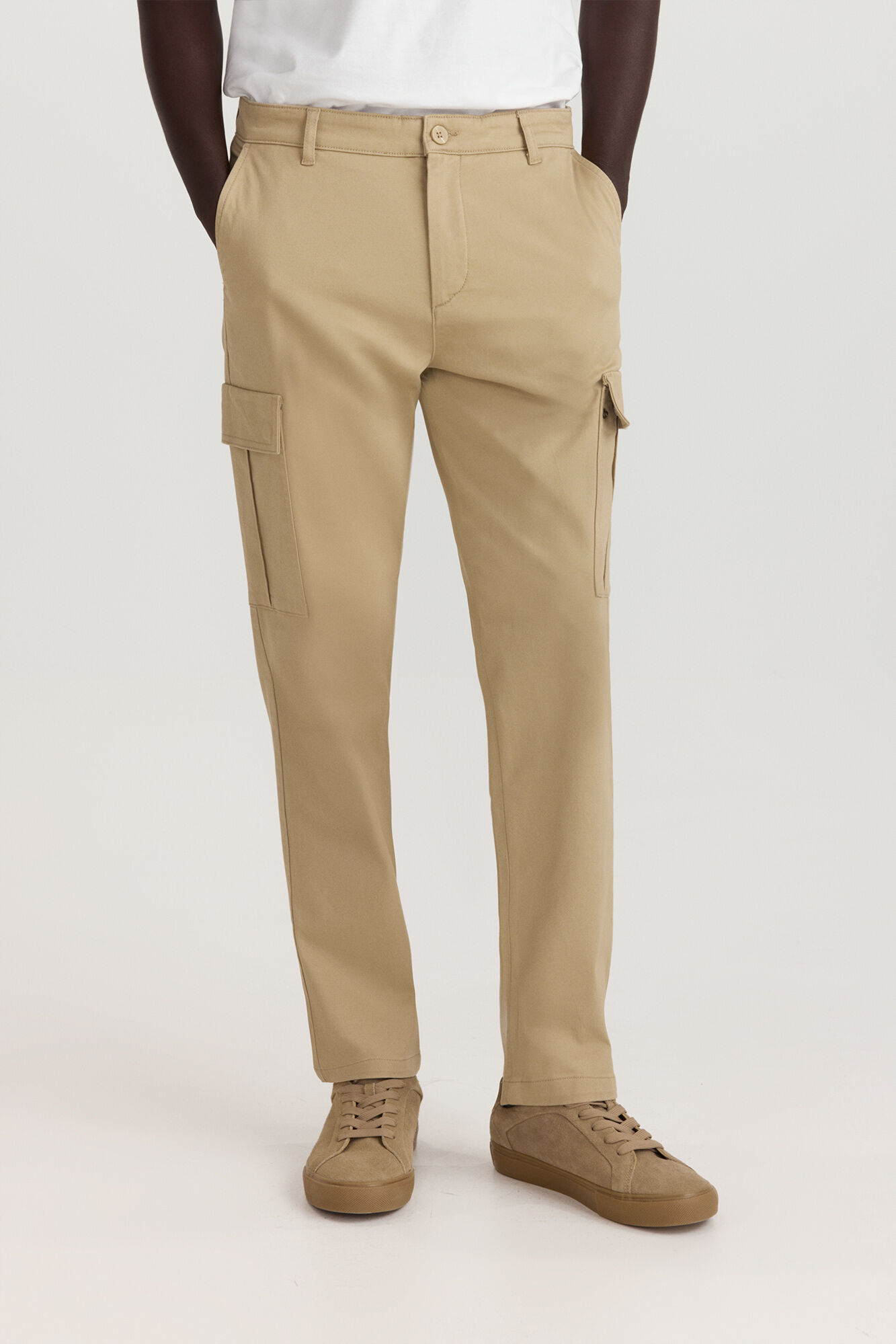 Springfield Pantal&oacute;n cargo c&oacute;modo beige