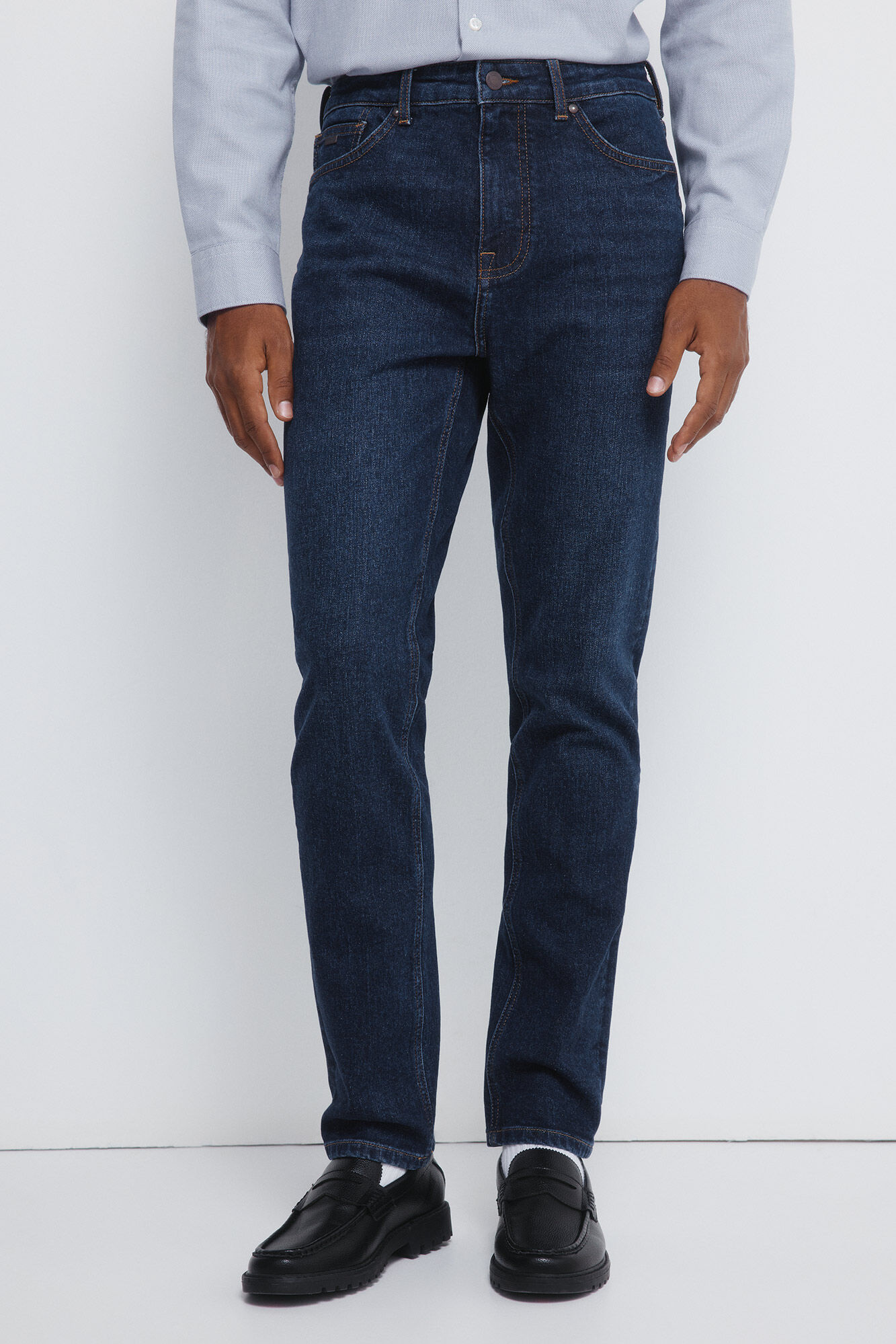 Springfield Jeans ajustados con lavado oscuro