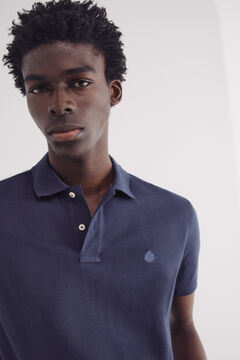 Springfield Polo piqué básico regular fit azul