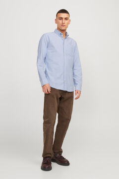 Springfield Camisa oxford confort fit azul mezcla