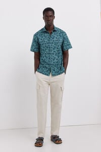 Springfield Pantal&oacute;n cargo de lino slim fit