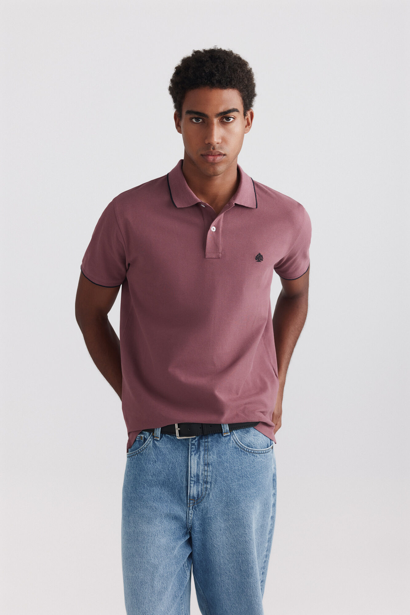 Springfield Polo de piqu&eacute; con contrastes slim fit
