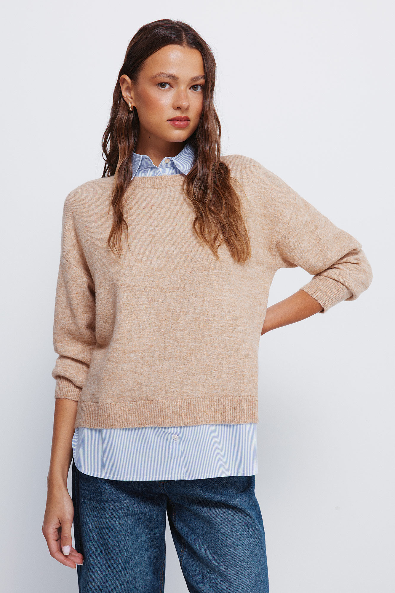 Springfield Jersey de camisa combinado