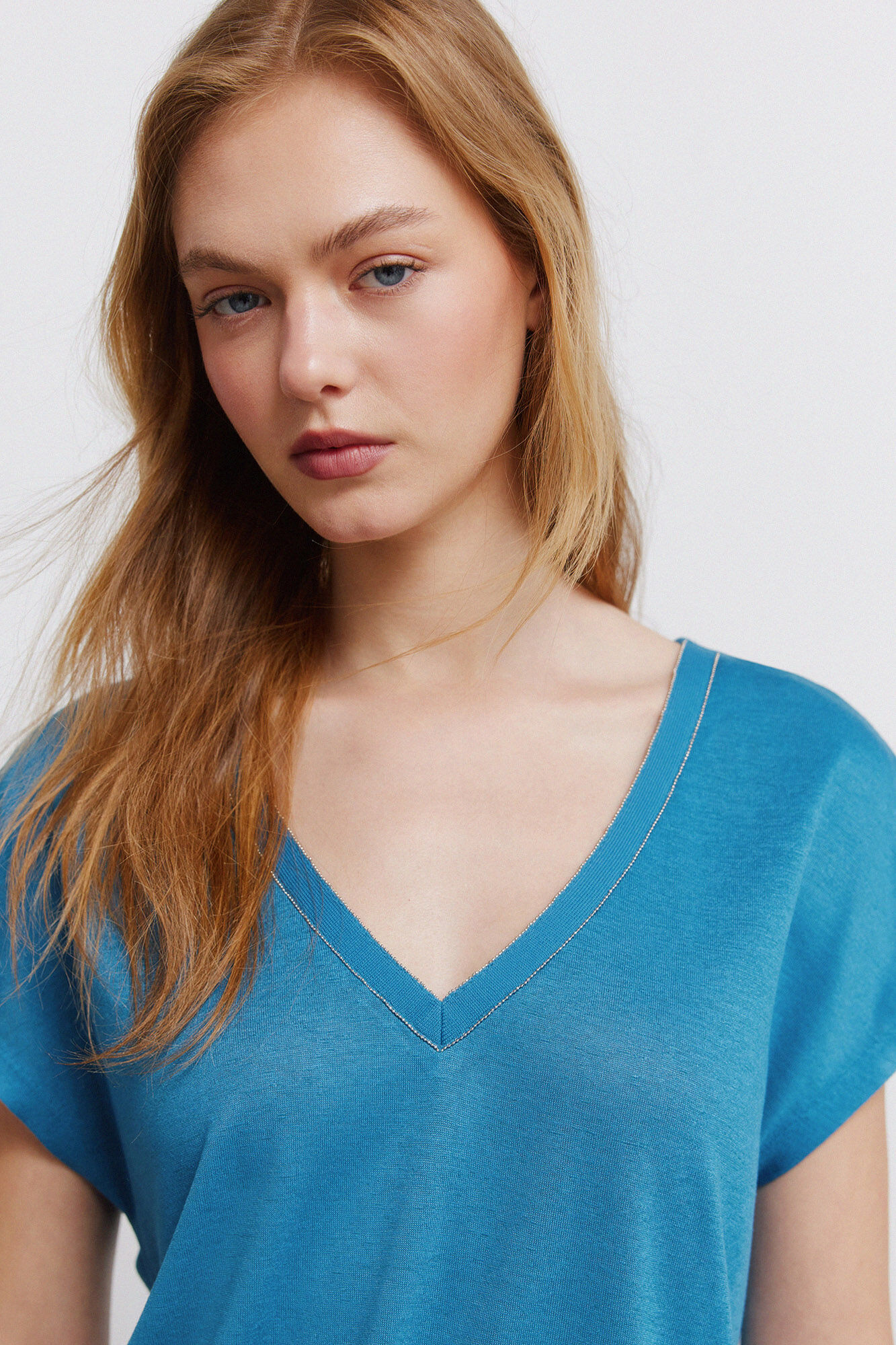 Springfield Playera manga murci&eacute;lago turquesa