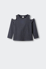 Springfield Kids Playera manga larga cut out ni&ntilde;a azul mezcla