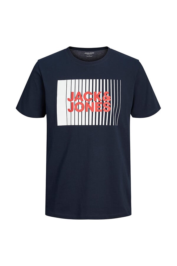 Jack & Jones Playera estándar fit marino