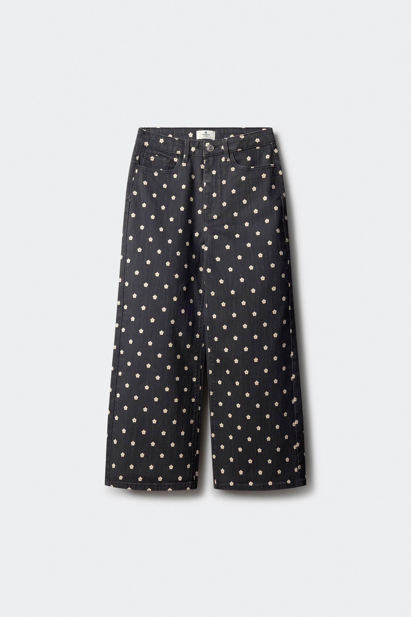 Springfield Kids Pantal&oacute;n culotte margaritas ni&ntilde;a gris