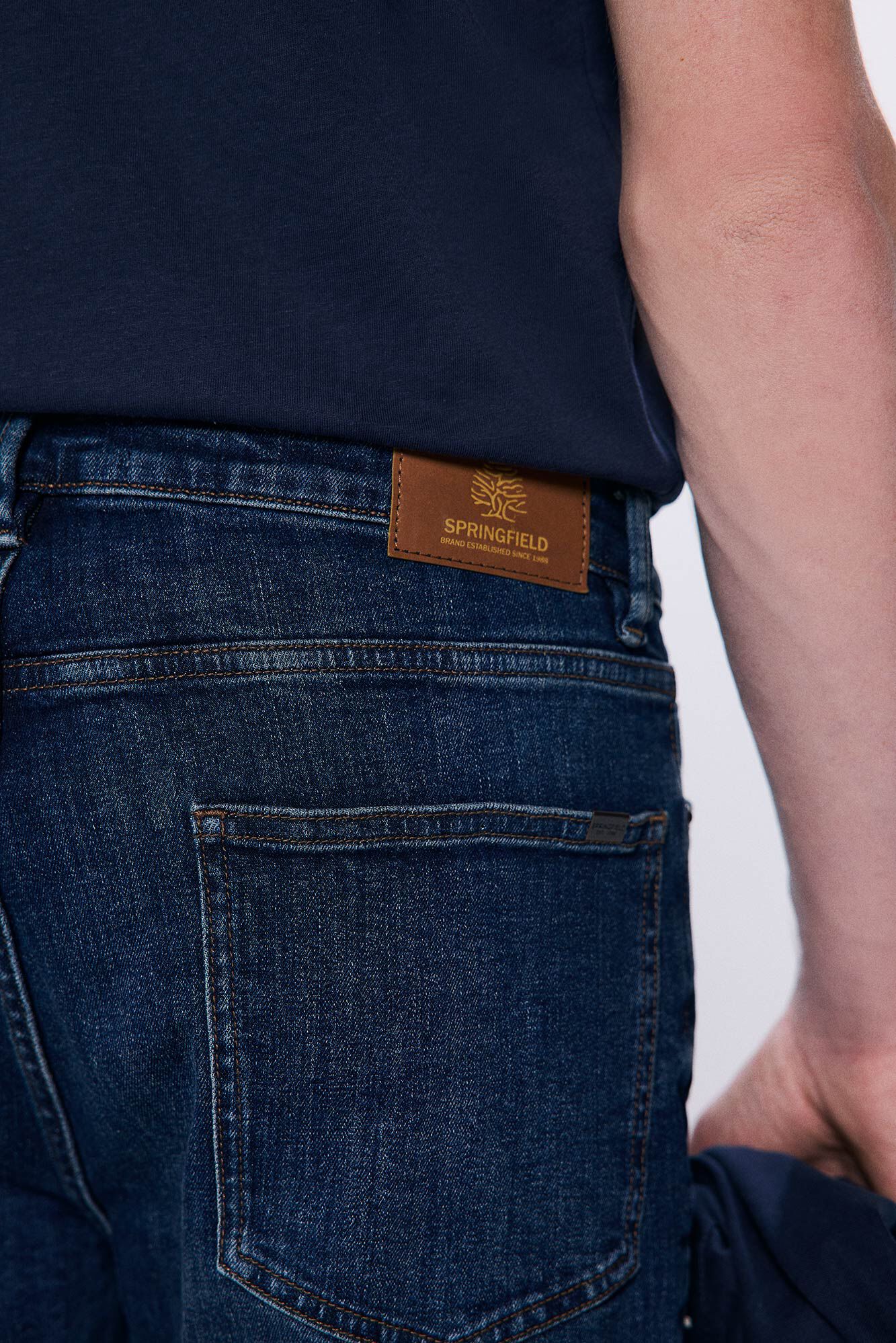 Springfield Vaquero skinny fit turquesa