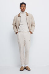 Springfield Pantalón cargo de ajuste cómodo beige