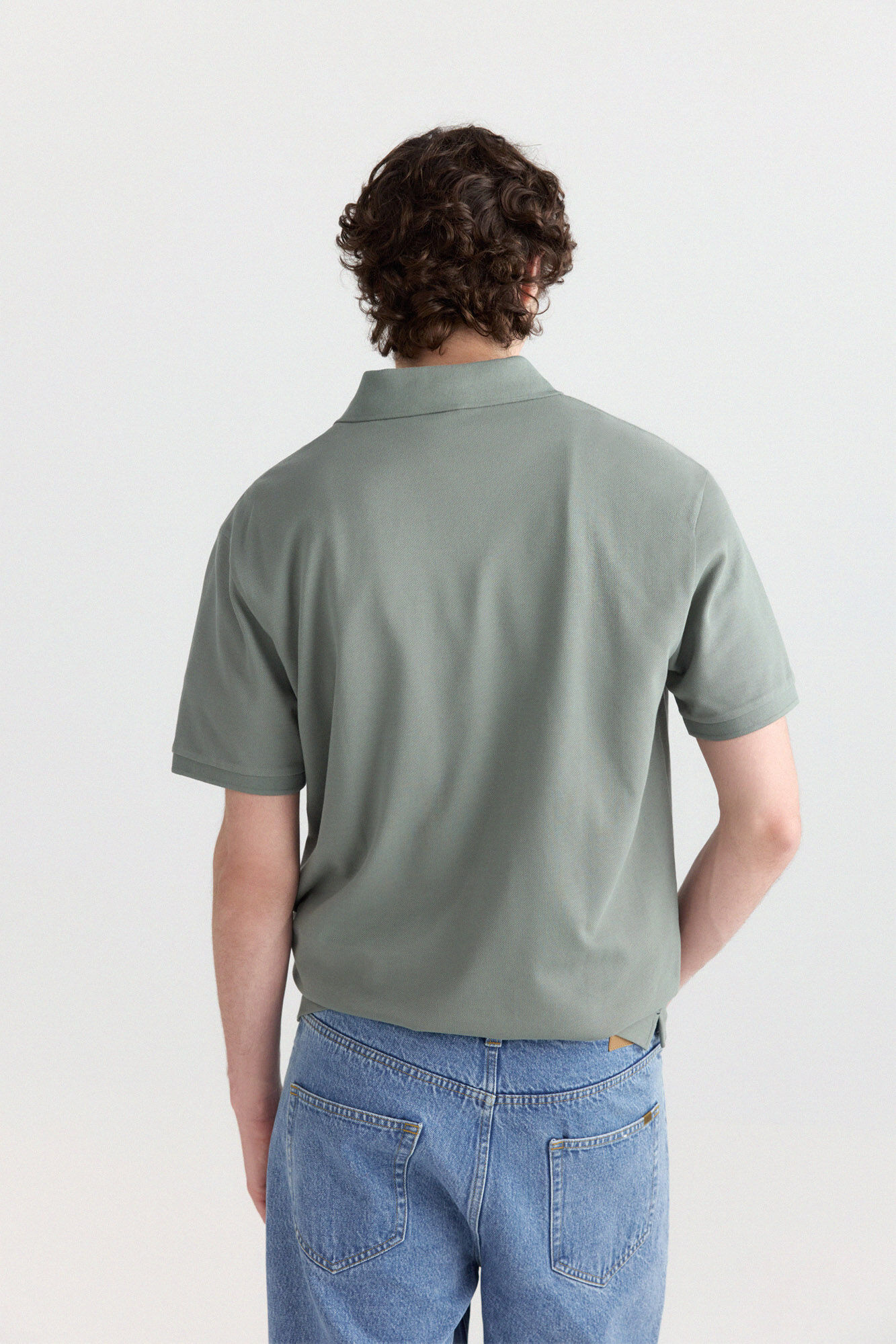 Springfield Polo de piqu&eacute; b&aacute;sico Springfield regular fit verde
