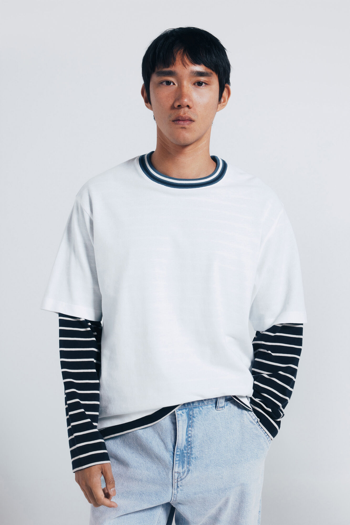 Springfield Playera con ribete de piqu&eacute;