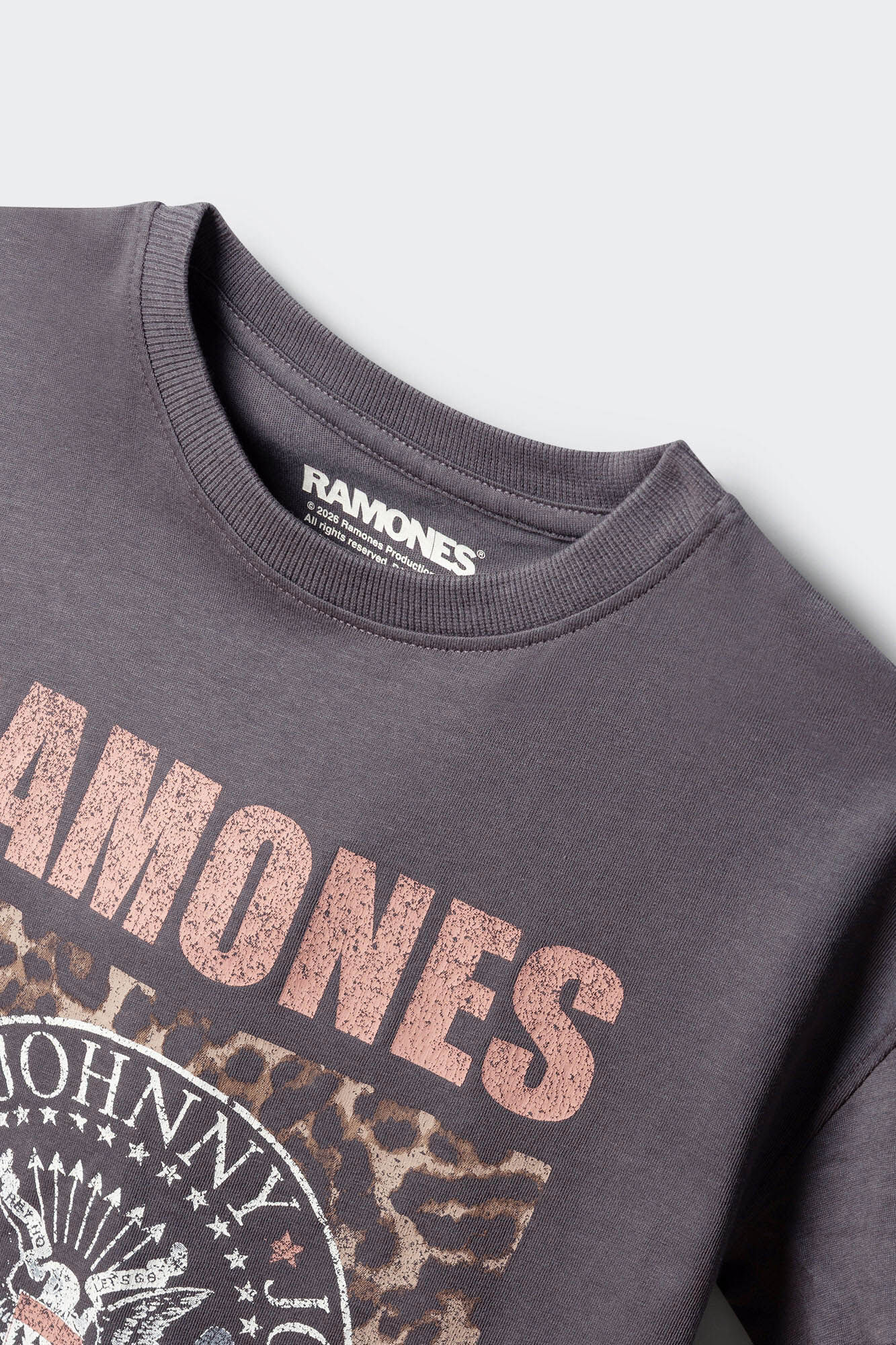 Springfield Kids Playera Ramones ni&ntilde;a gris