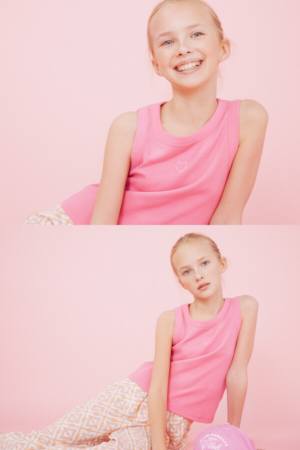 Springfield Kids Top tirantes tejido niña morado/lila