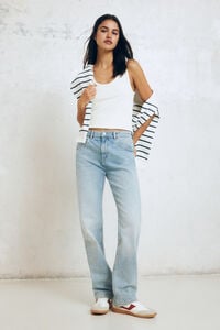 Springfield Jeans vintage straight azul tinta