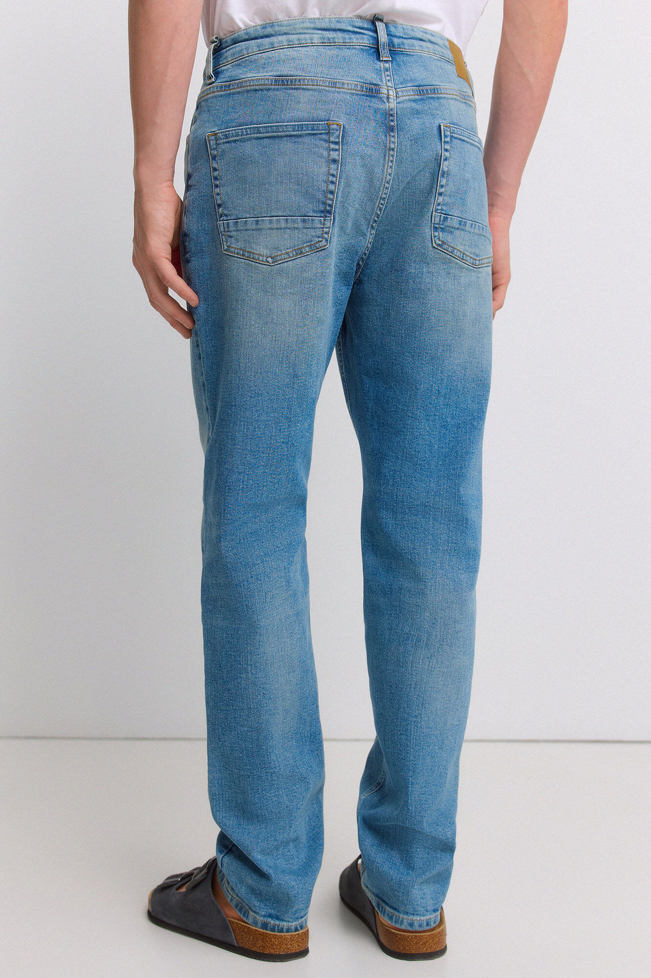 Springfield Jeans slim fit sobrete&ntilde;ido azul
