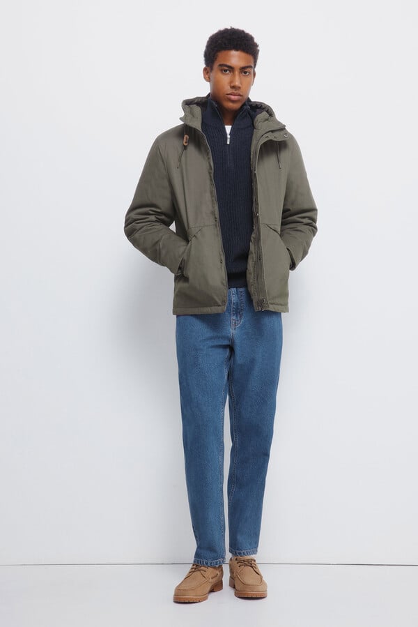 Springfield Parka short acolchado kaki