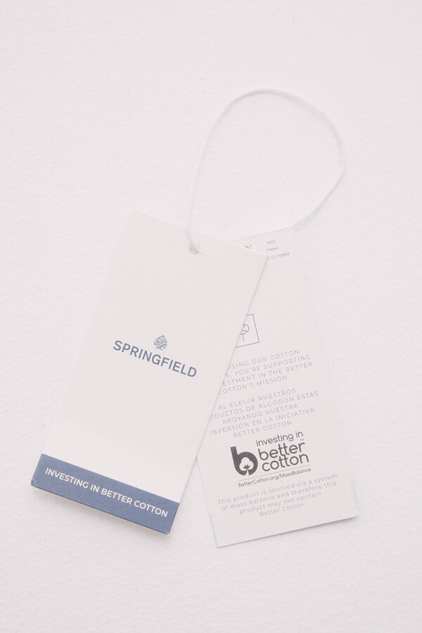 Springfield Playera mangas tachuelas cristal gris