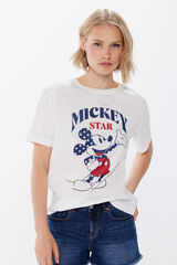 Springfield Playera "Mickey Mouse" USA beige