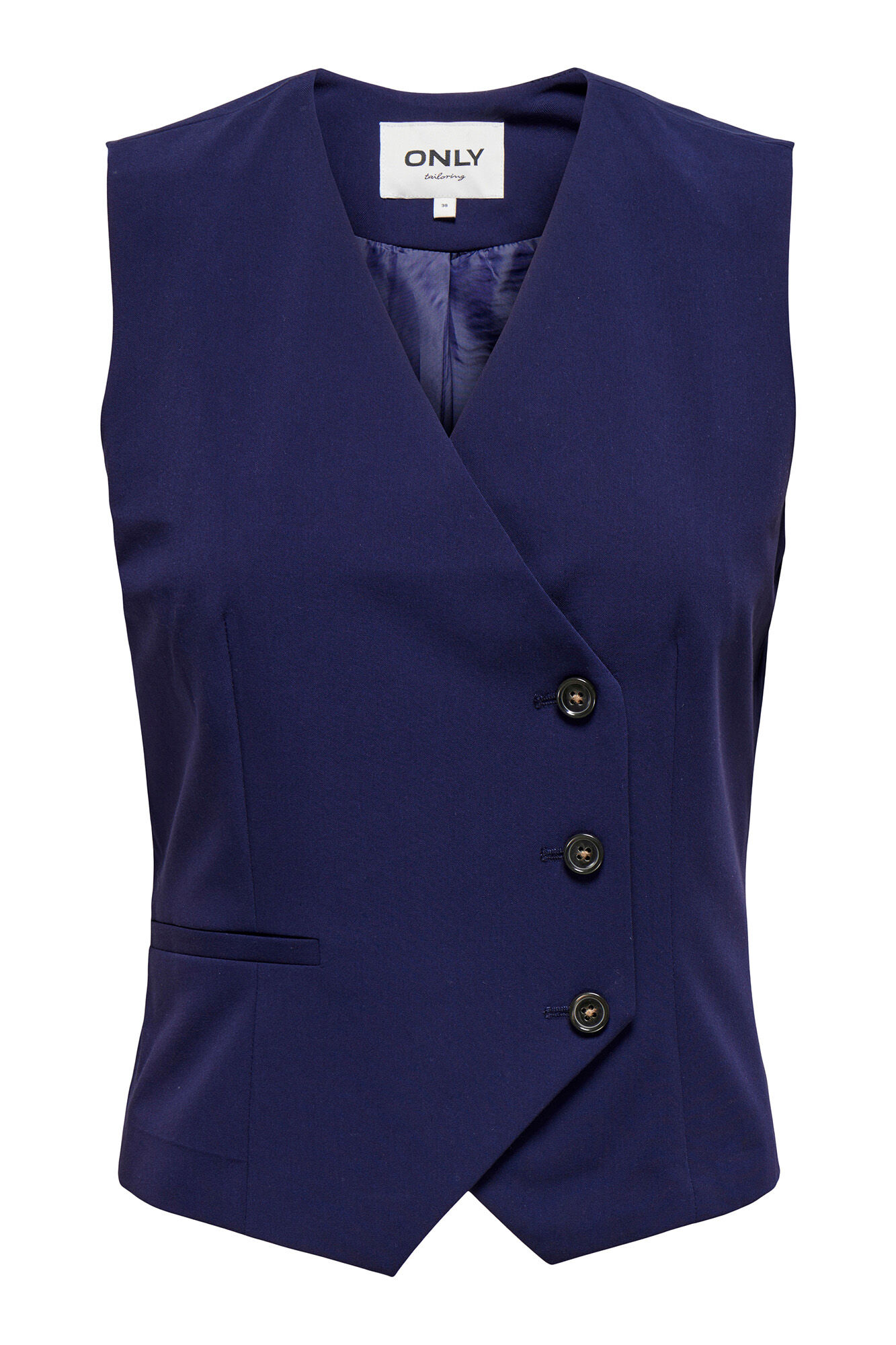 Only Chaleco de traje cruzado