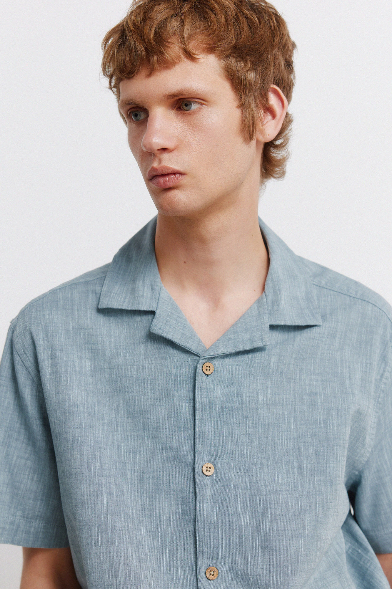 Springfield Camisa bowling de manga corta tipo lino