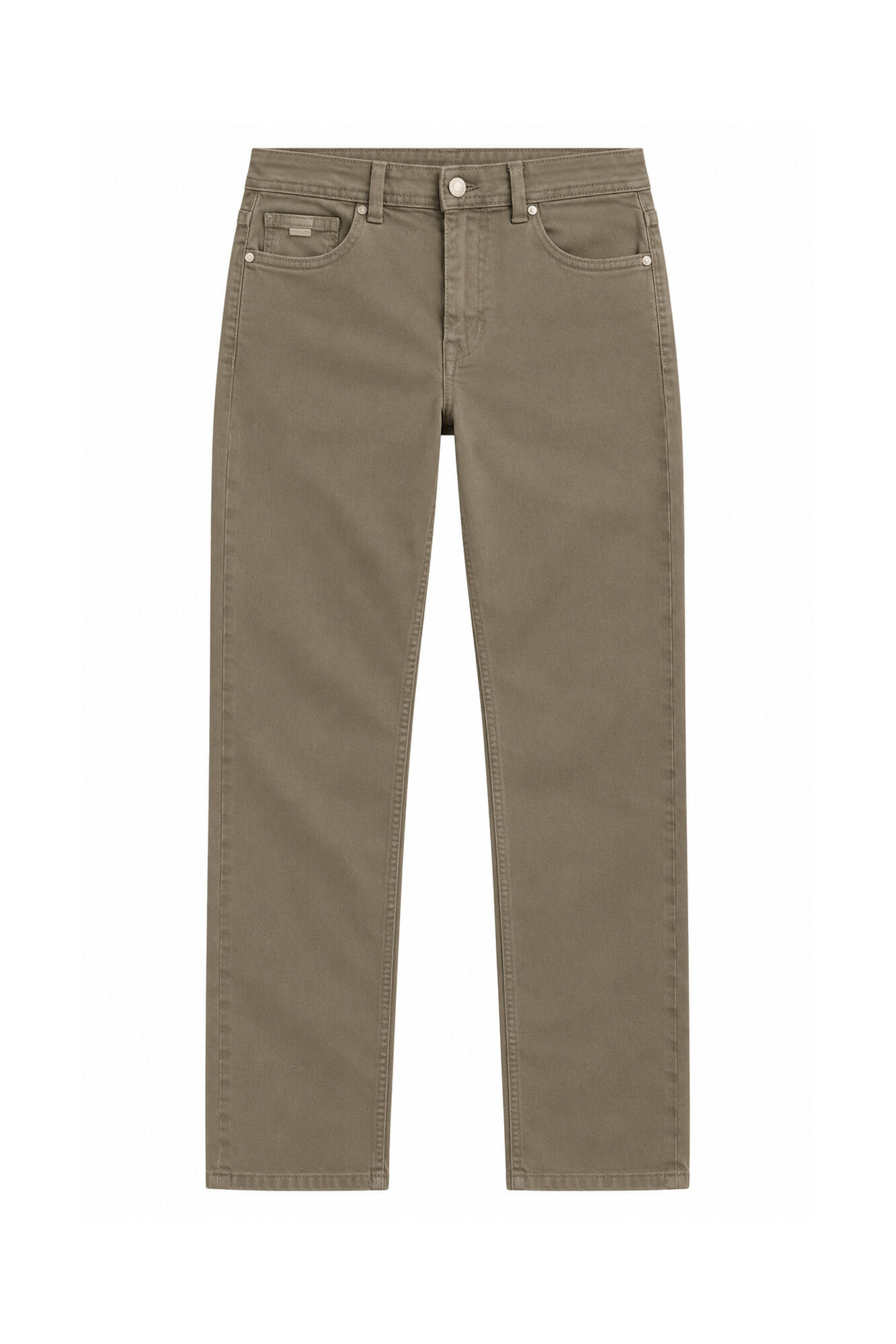 Springfield Pantal&oacute;n de 5 bolsillos slim lavado khaki