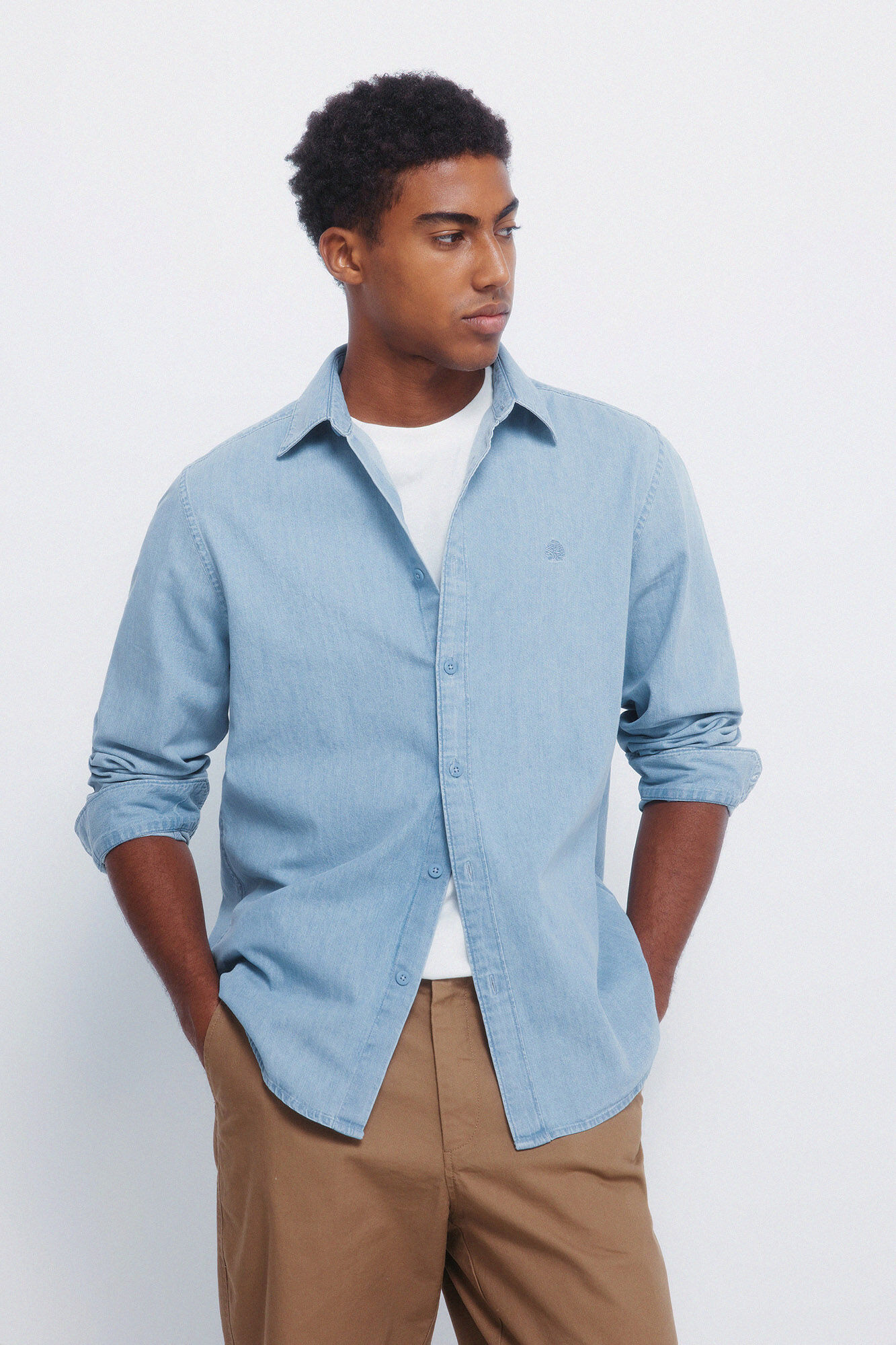 Springfield Camisa denim