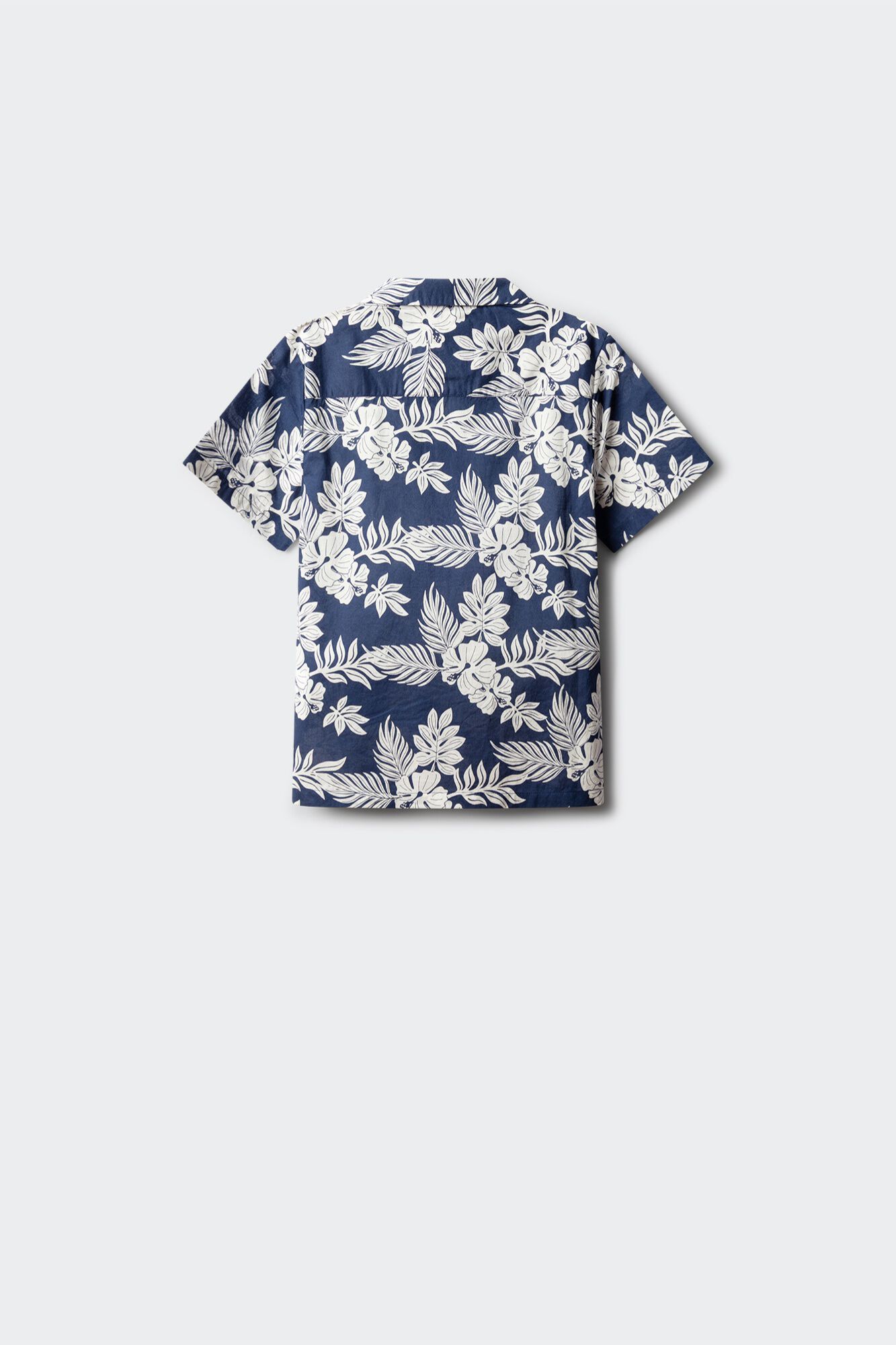 Springfield Kids Camisa de manga corta con estampado floral azul para ni&ntilde;o