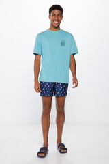 Springfield Bañador estampado ping pong azul