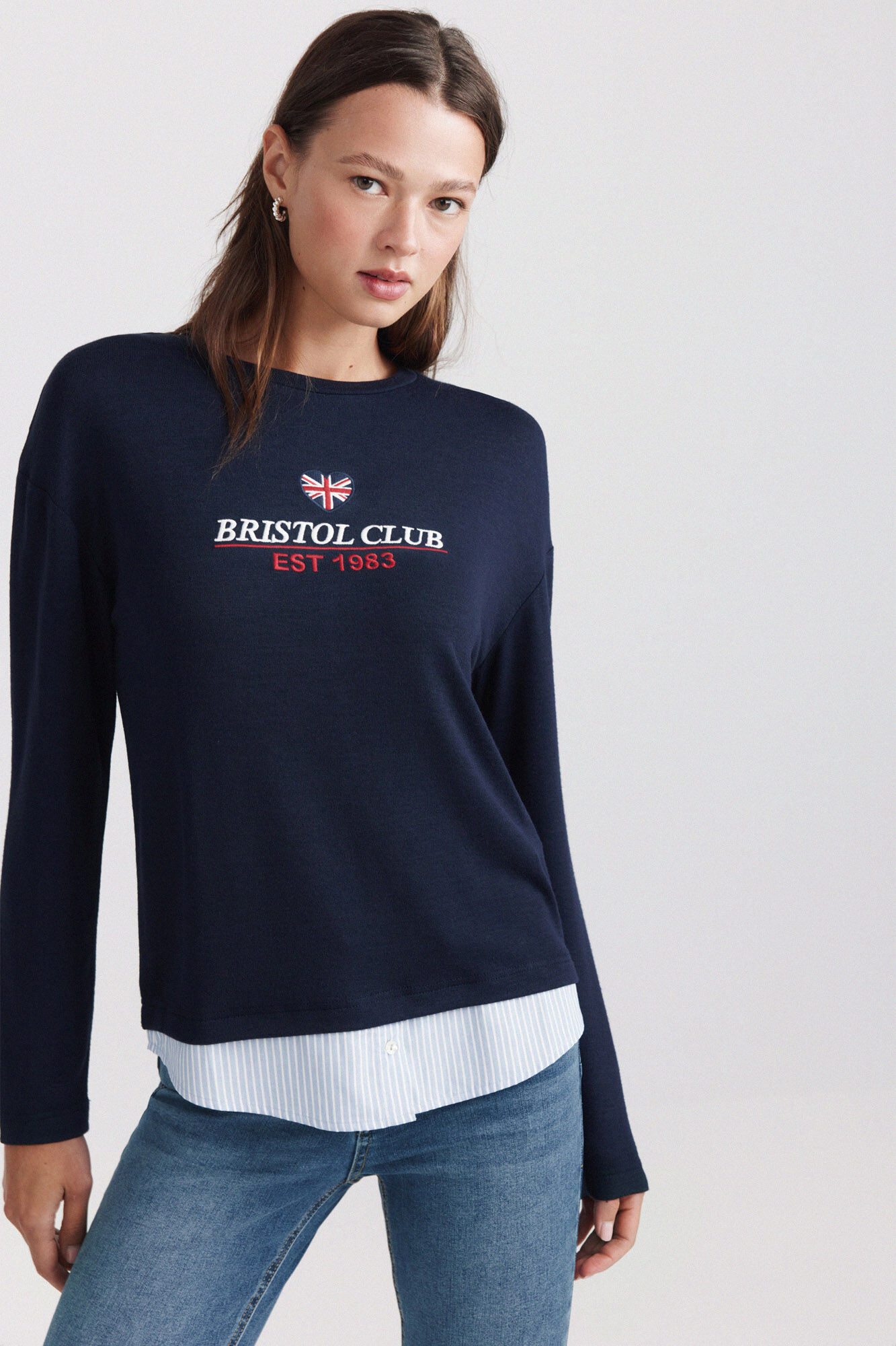 Springfield Playera bimateria Inglaterra marino